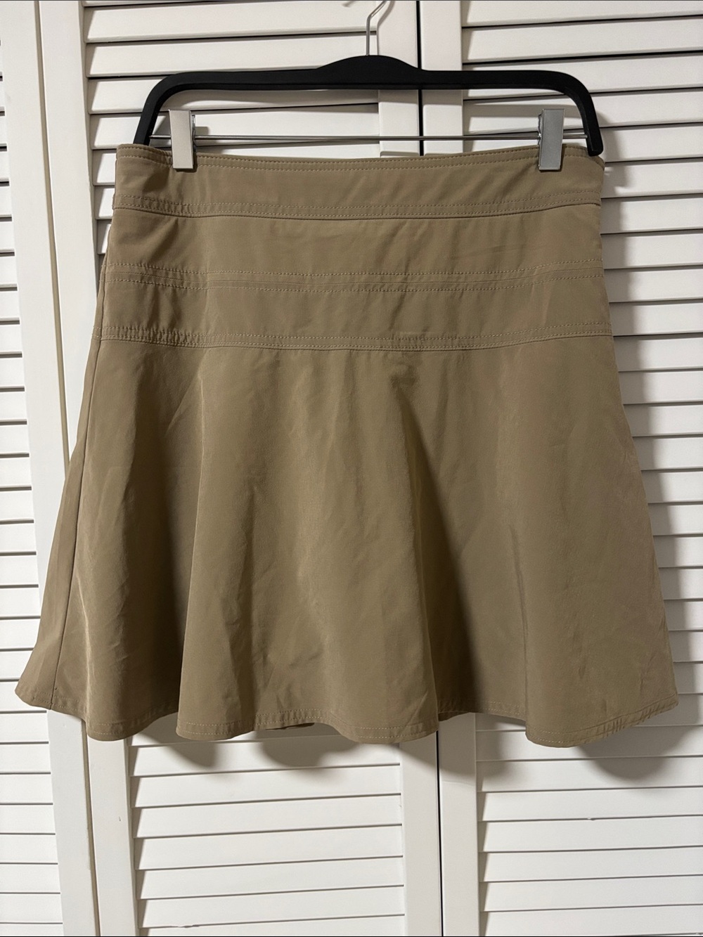 Athleta Tan Circle Skirt with built in shorts